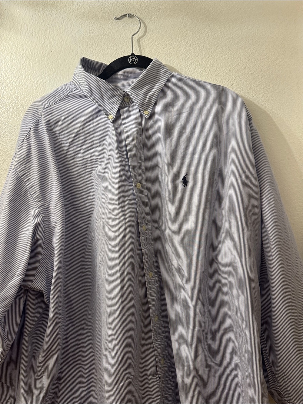 Polo by Ralph Lauren Light Blue Micro-Stripe Button-Down Shirt